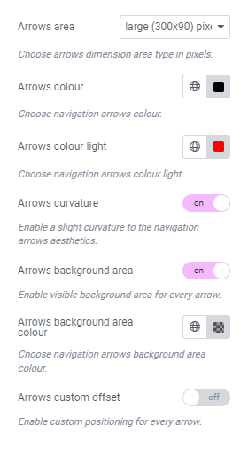 webyx for Elementor navigation arrows